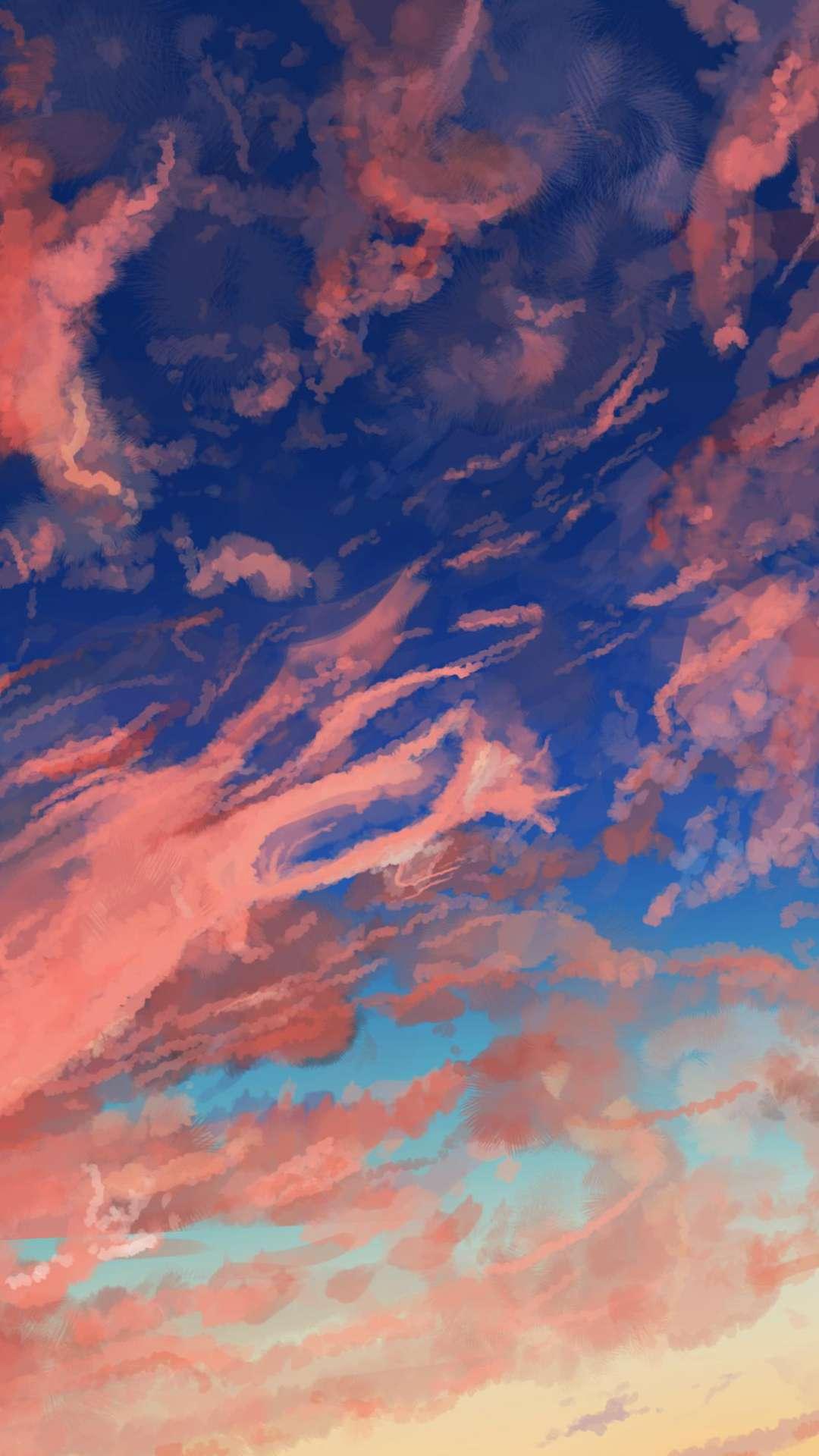 Anime Sky Mobile Download Wallpaper