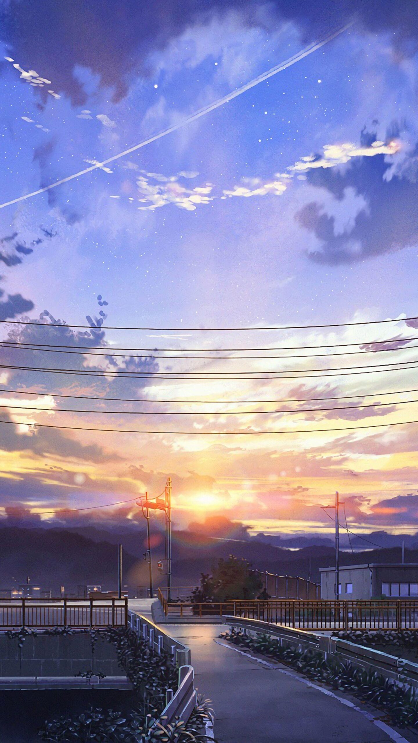 Anime Sky Mobile Full Hd Wallpaper 4k