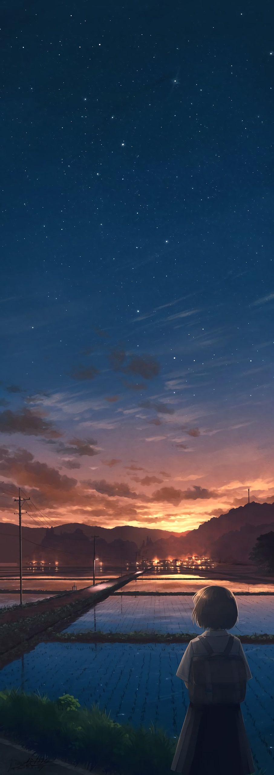 Anime Sky Mobile Iphone Wallpaper