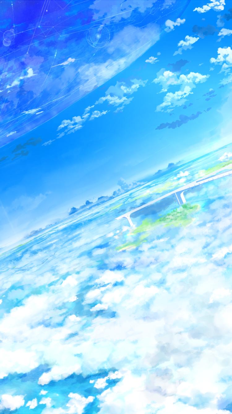 Anime Sky Mobile Laptop Wallpaper 4k