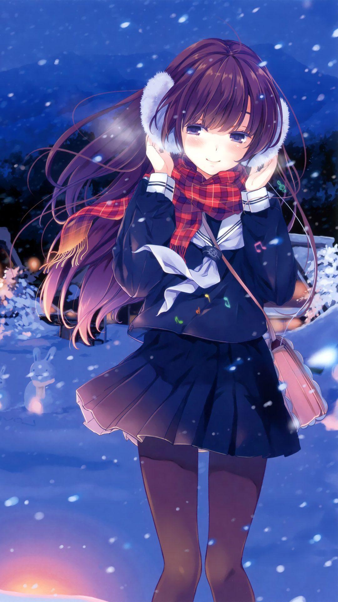 Winter Anime Mobile New Wallpaper